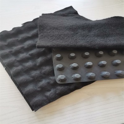 小区车库地下室顶板 隔水滤水阻根疏水板hdpe黑色卷材 塑料排水板图5