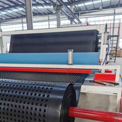 小区车库地下室顶板 隔水滤水阻根疏水板hdpe黑色卷材 塑料排水板图3