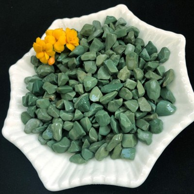 公园道路用胶粘石彩石米石 彩色建筑小石子透水石子图2