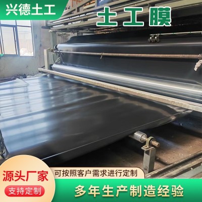 HDPE土工膜 垃圾填埋场防渗膜沼气池氧化黑膜 鱼塘养殖复合土工膜图3