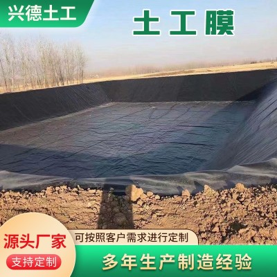 HDPE土工膜 垃圾填埋场防渗膜沼气池氧化黑膜 鱼塘养殖复合土工膜图2