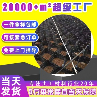 蜂窝土工格室网压纹蜂巢高强度承重路基稳固边坡护坡加固 绿化厂家图4