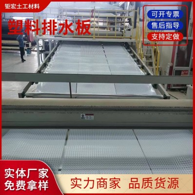 厂家定制hdpe凹凸型塑料排水板 车库顶板地下室绿化复 合排水板图3