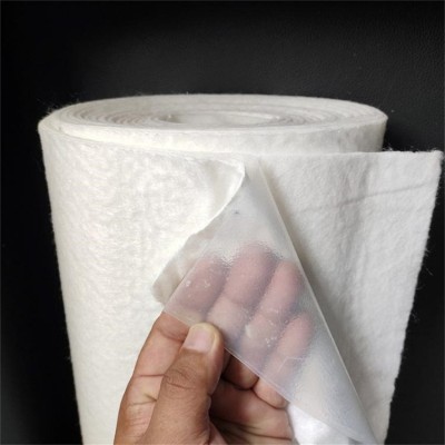 蓄水池人工湖两布一膜一布一膜防渗土工膜厂家河道治理900g防渗膜图6