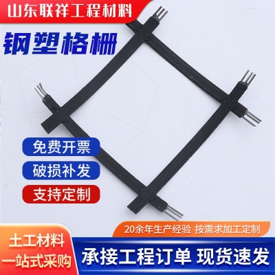 路基挡土墙钢塑土工格栅 GGR/SP/BW80-80 50kn网状 复合钢塑格栅  200平方米图2