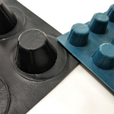 HDPE塑料排水板 地下室顶板绿化阻根滤水板 停车场凹凸型蓄排水板  10平方米图5