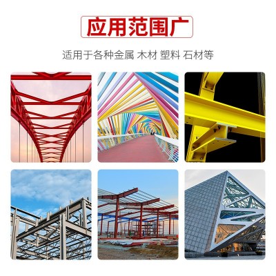 会胜快干环保型水性醇酸磁漆调和漆钢结构彩钢瓦防腐锈金属漆面漆图2